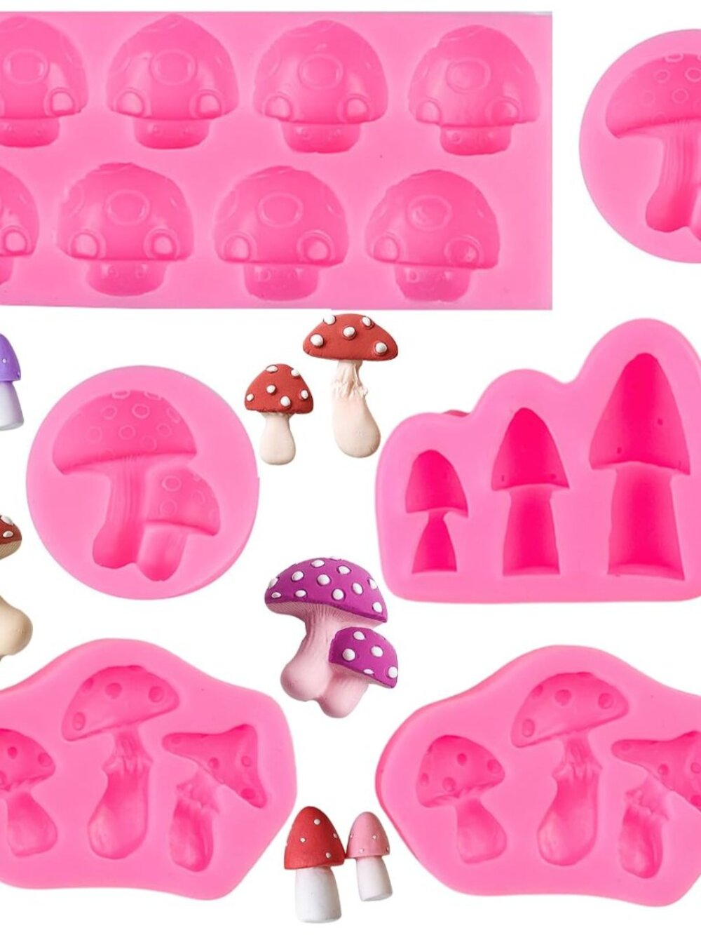 Mushroom Chocolate Molds, Mushroom Shaped Silicone Molds, Cute Candy Vegetable F
